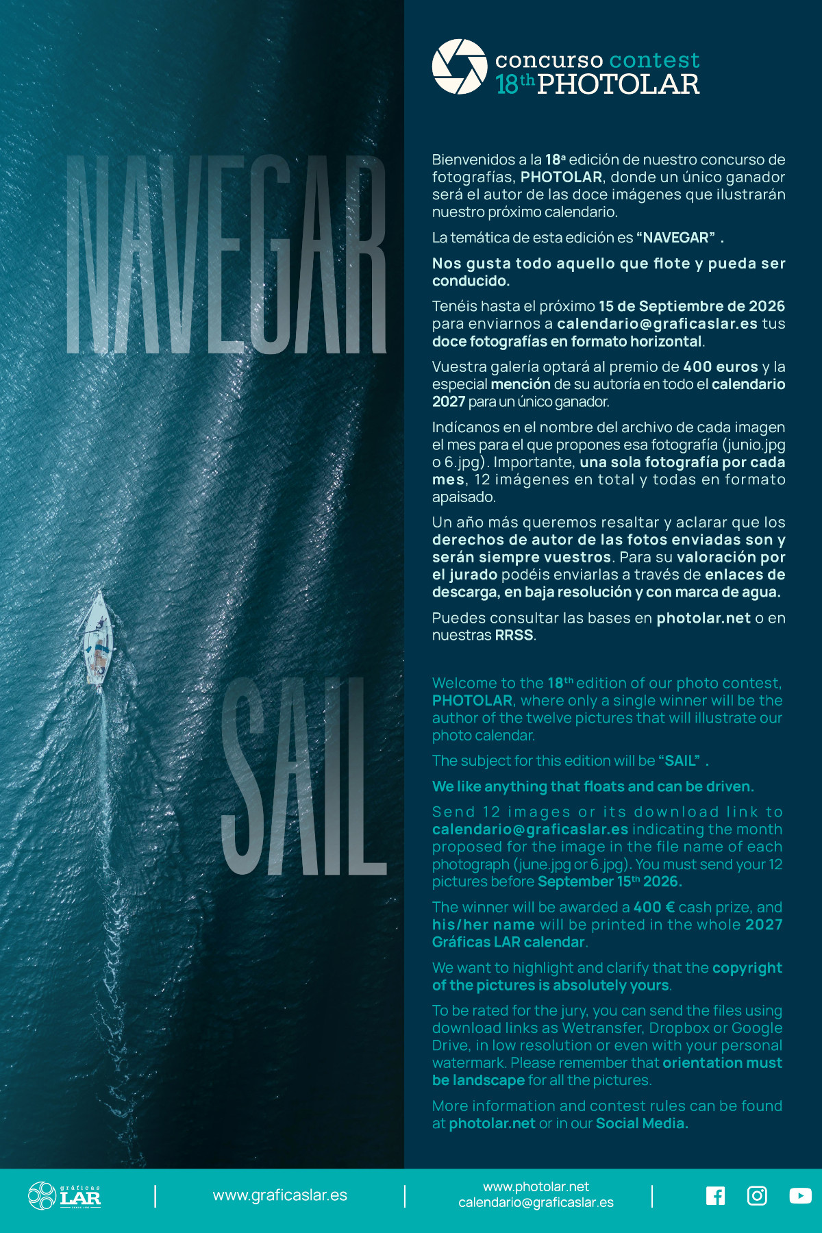 (Click en la imagen para descargar pdf | Click in the image to download pdf)) Flyer Photolar18th